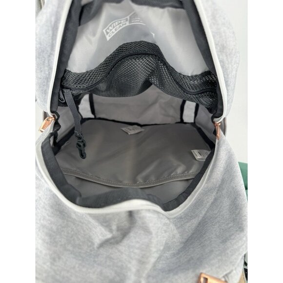 adidas Girl's Classic 3S 4 Backpack Heather Gray/Rainbow Trim - Fits Laptop - Picture 9 of 12